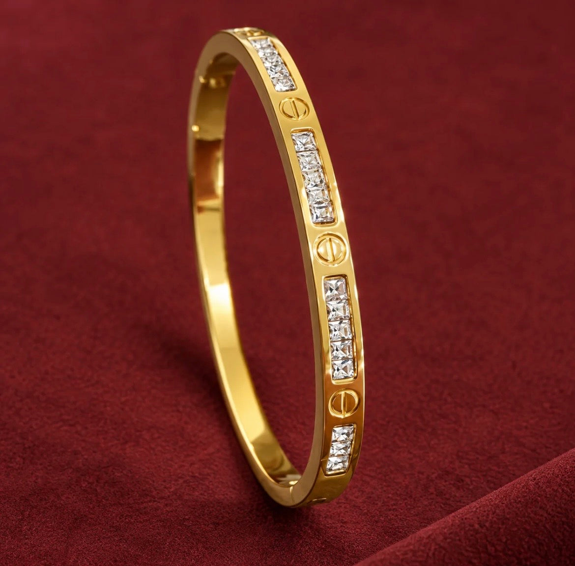 Golden crystal screw kada(small)