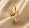 Daisy hoop earring