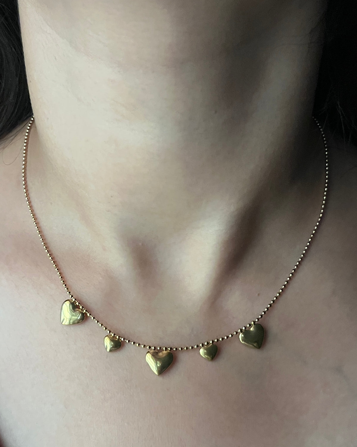 Gold heart Necklace