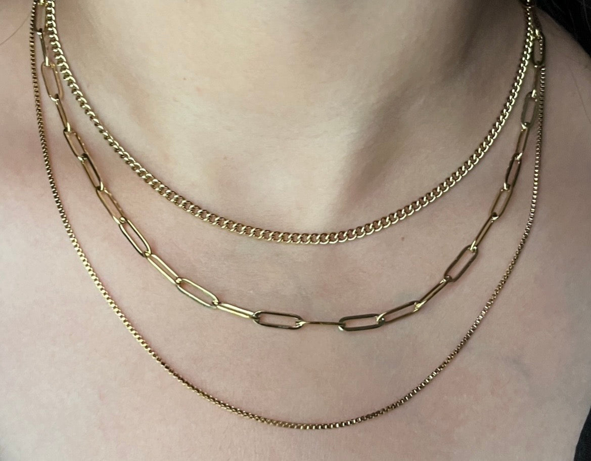Triple layered chain
