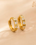 Crystal Luxe Huggie Hoop Earrings