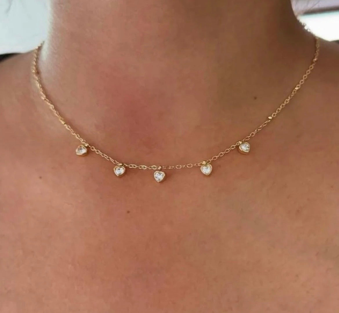 Heart Mutlicharm Necklace