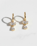 Crystal Double Drop Earrings