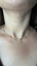 Pearl choker necklace