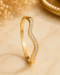 Elegant S-Curve Crystal Bracelet
