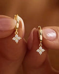 Floral drop earrings