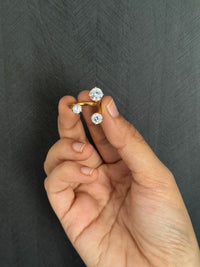 Celeste triple stone ring(Adjustable)