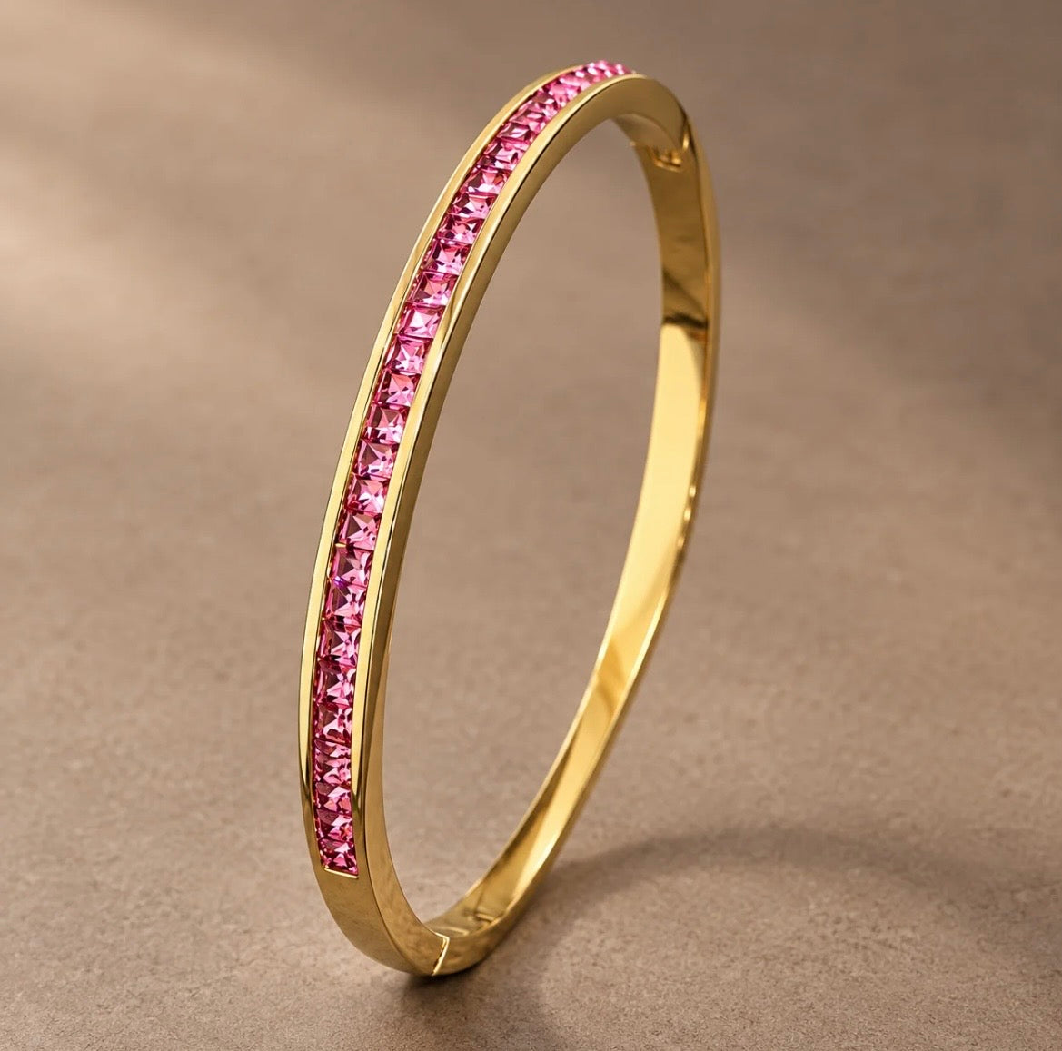 Rose luxe crystal kada(Regular size)