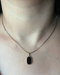 Black stone pendant