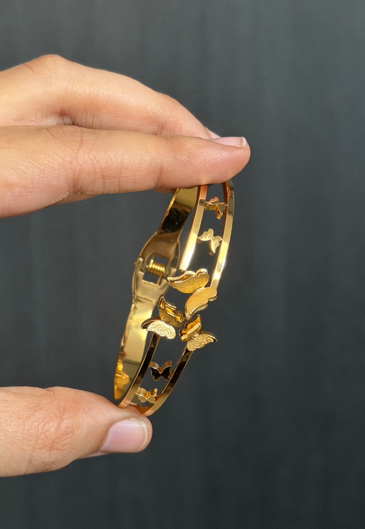 Gold butterfly kada