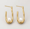 Molten Pearl drop Earring