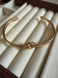 Braided knot cuff