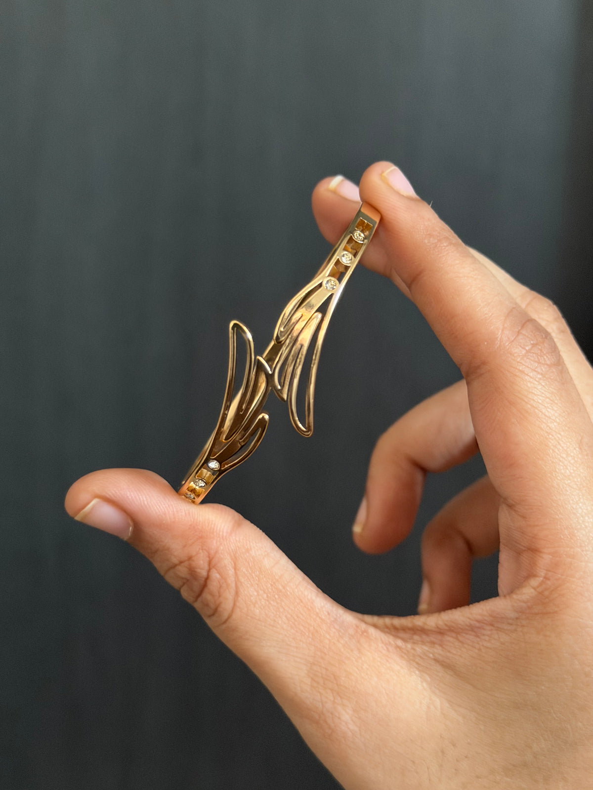 Leaf kada bracelet