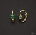 Butterfly hoop earring