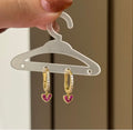 Blush pink heart drop
