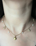 Star Pearl charms Necklace