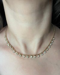 White diamond choker Necklace