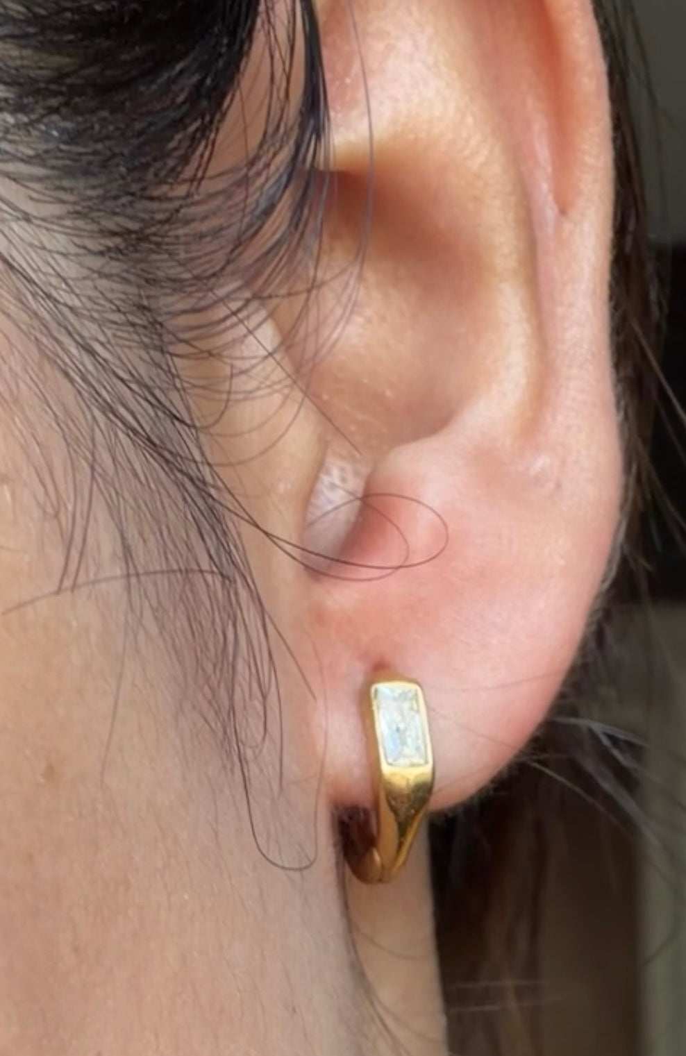 Milan square Bali earring