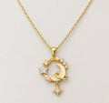 Celestial Moon & Star Pendant Necklace