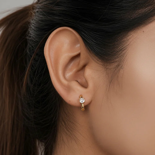 Bali diamond hoop