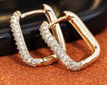 Golden hoop earring
